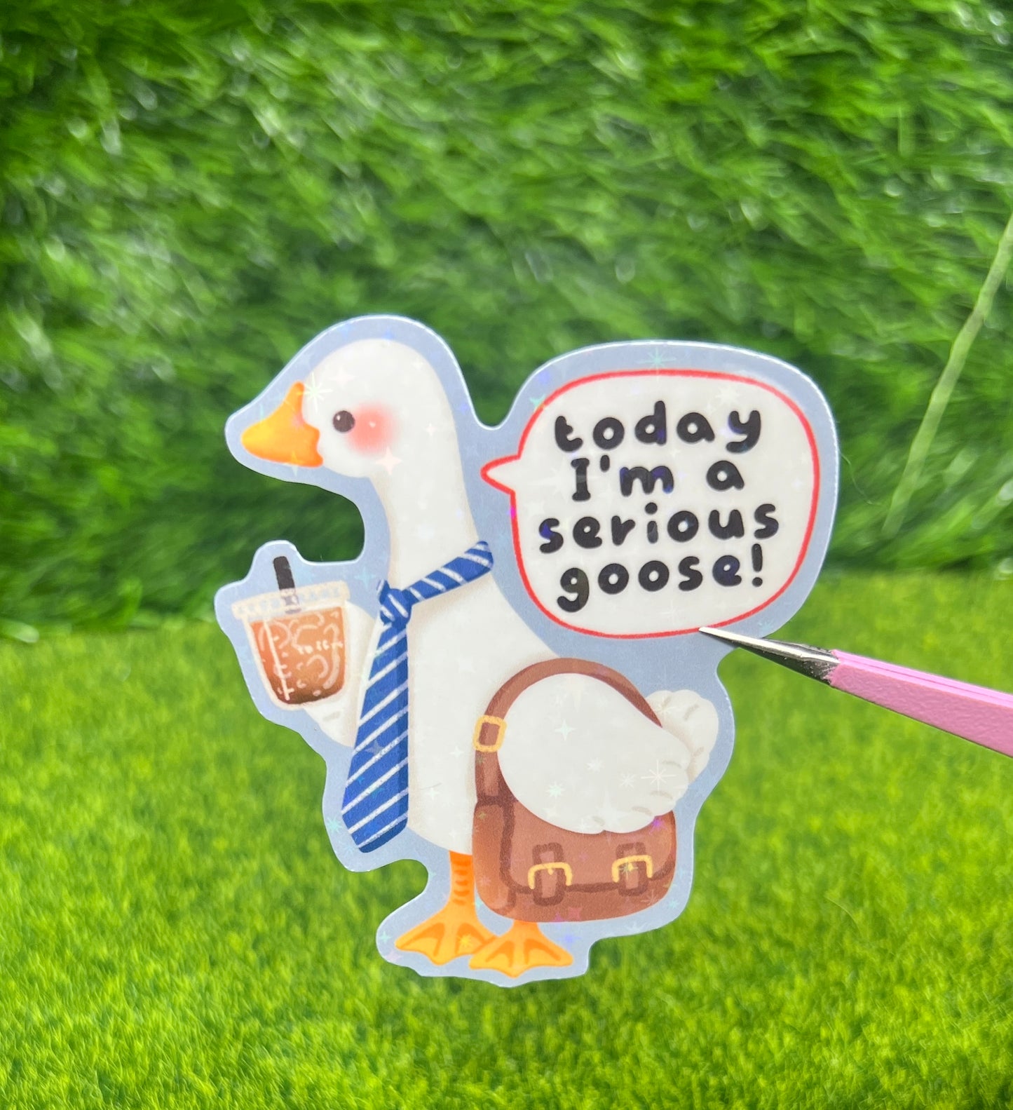Serious Goose Sticker