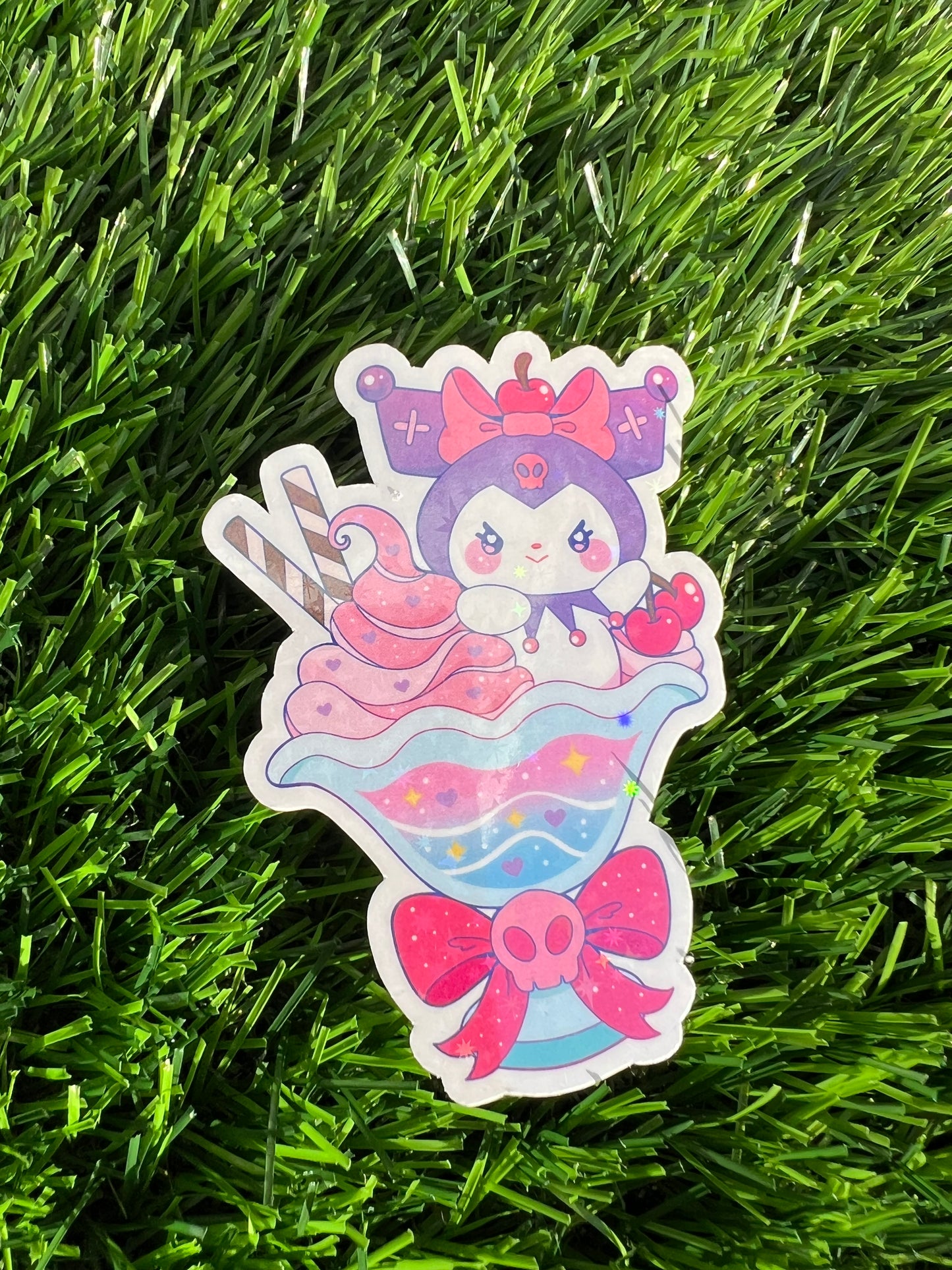 Animal Dessert Holographic Sticker