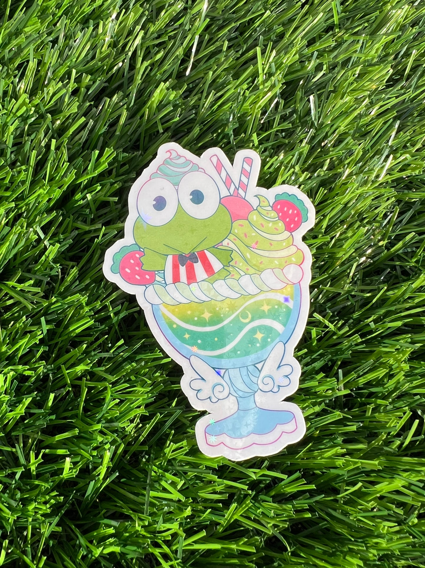 Animal Dessert Holographic Sticker