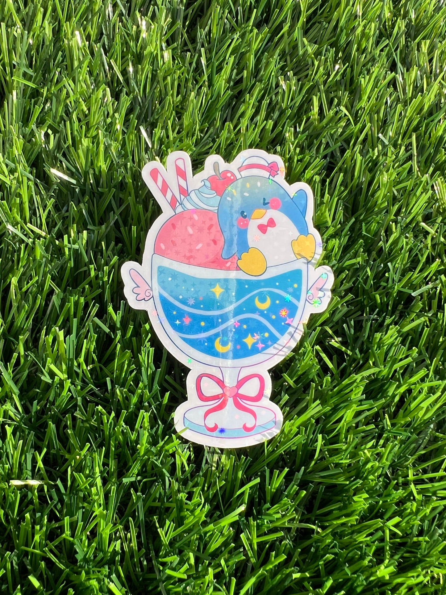 Animal Dessert Holographic Sticker