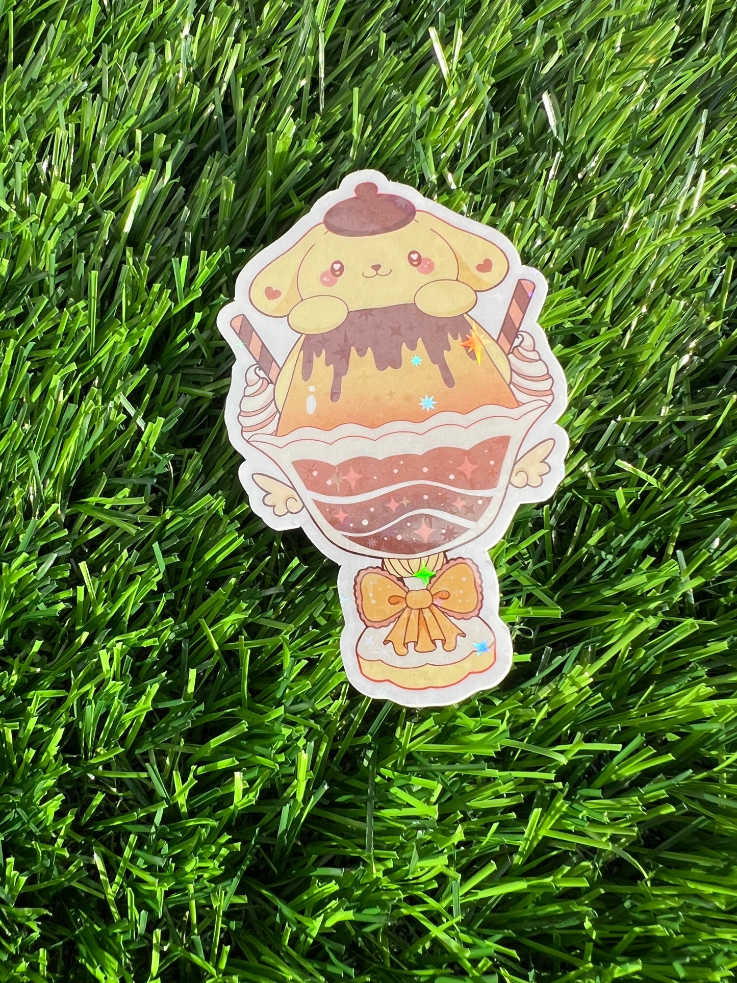 Animal Dessert Holographic Sticker