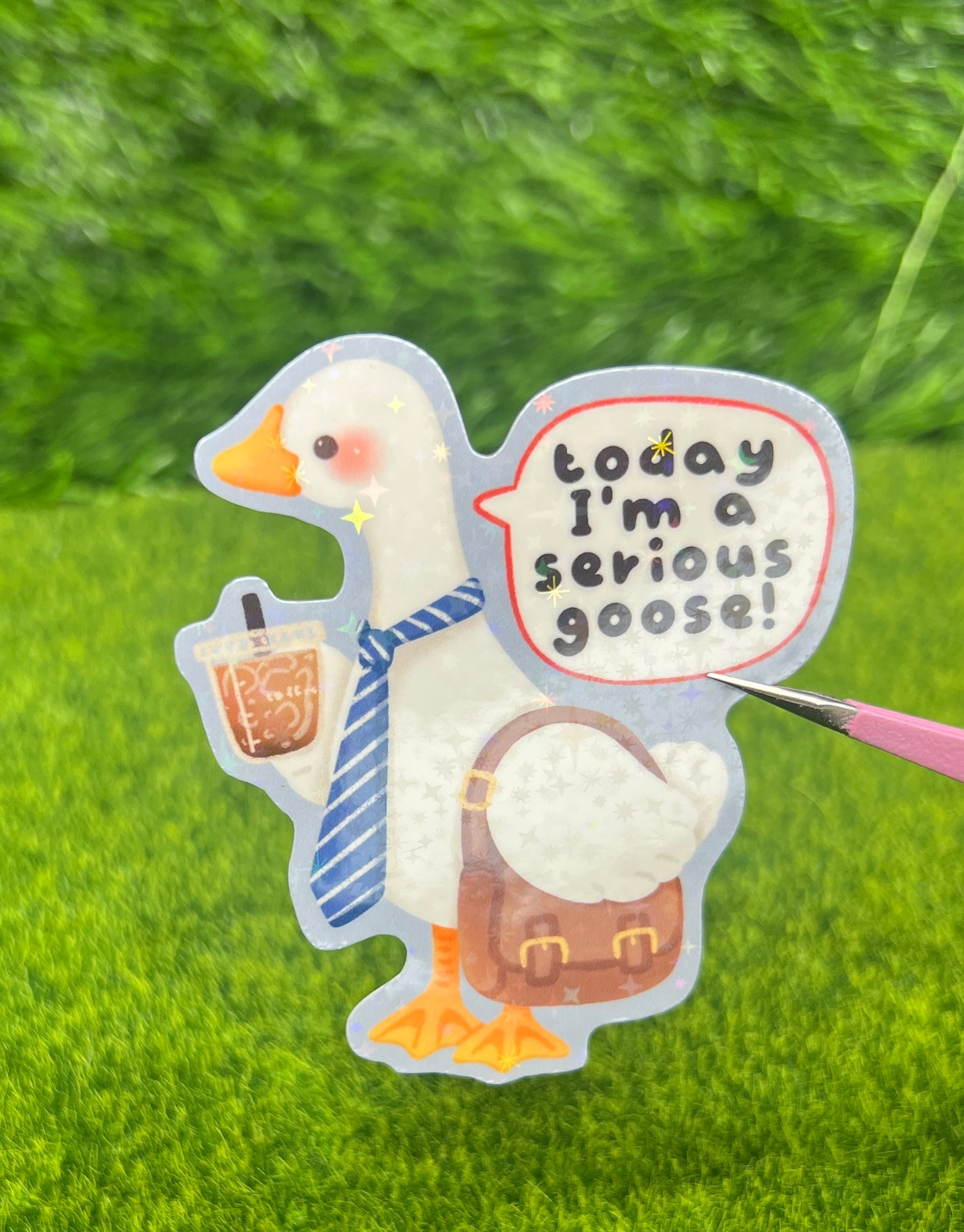 Serious Goose Sticker