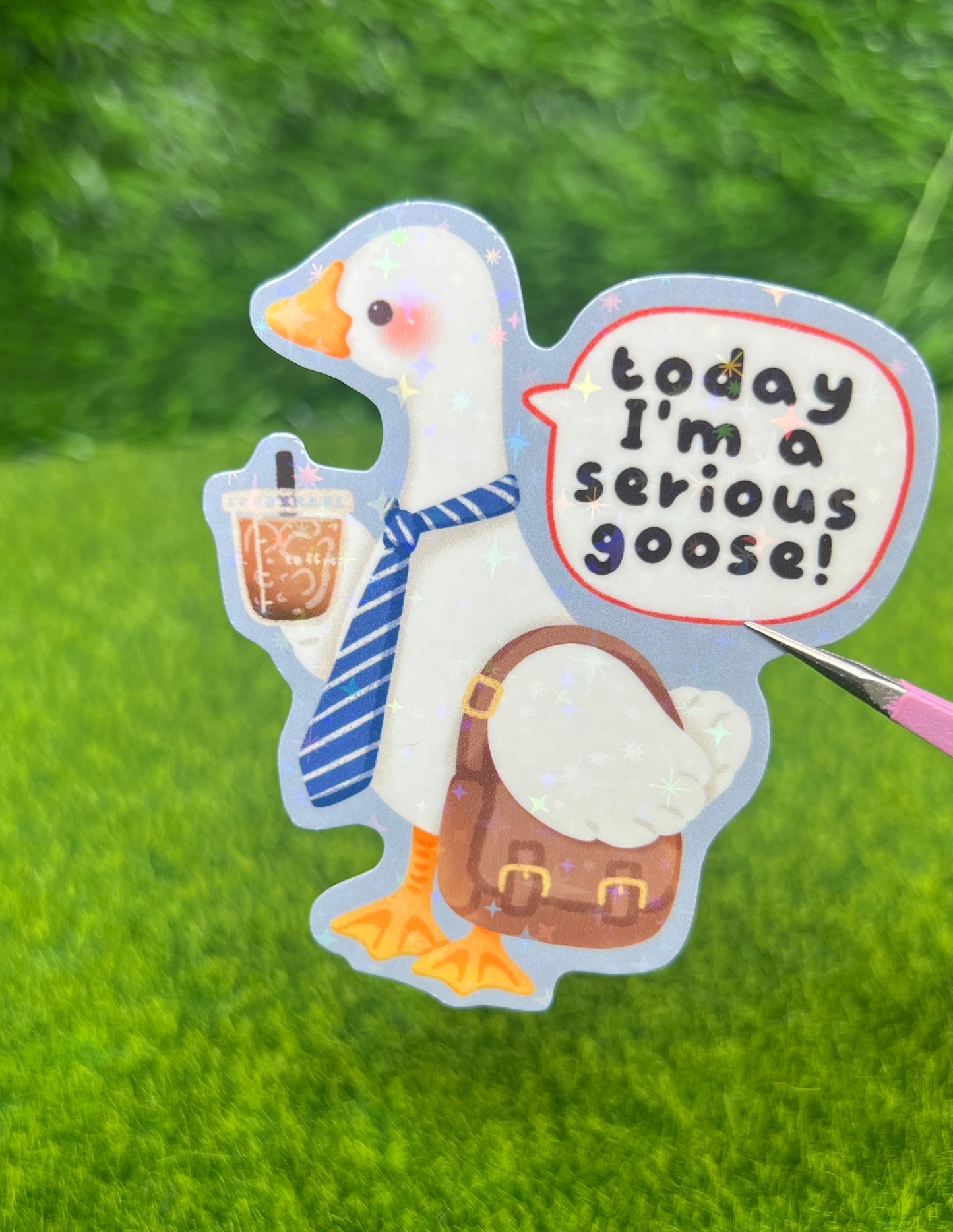 Serious Goose Sticker